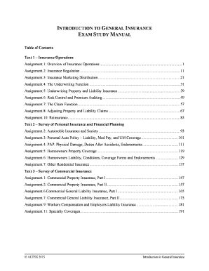 Fillable Online EXAM STUDY MANUAL Fax Email Print PdfFiller