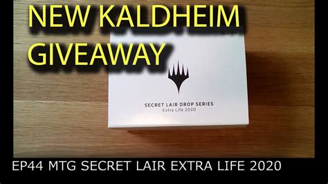 Mtgmoxbox Ep Mtg Secret Lair Extra Life Unboxing Youtube