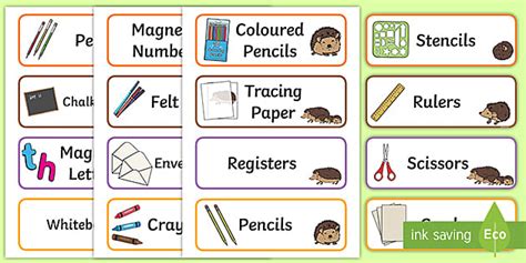 Free Hedgehog Themed Editable Writing Area Resource Labels