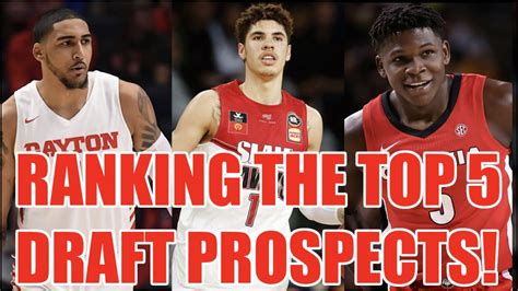 Meet The 5 Best Prospects In The 2020 Nba Draft Ranking Nba Draft Prospects Youtube