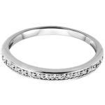 Orovi Bijoux Femme Bague Ternit En Or Blanc Avec Diamants Ct