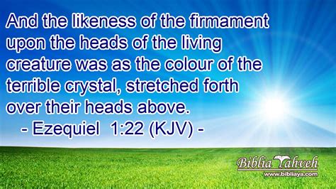 Ezequiel 1 22 KJV And The Likeness Of The Firmament Upon The