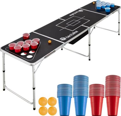 Opvouwbare Bier Pong Tafel Set Met Bekers Balletjes Eenvoudig