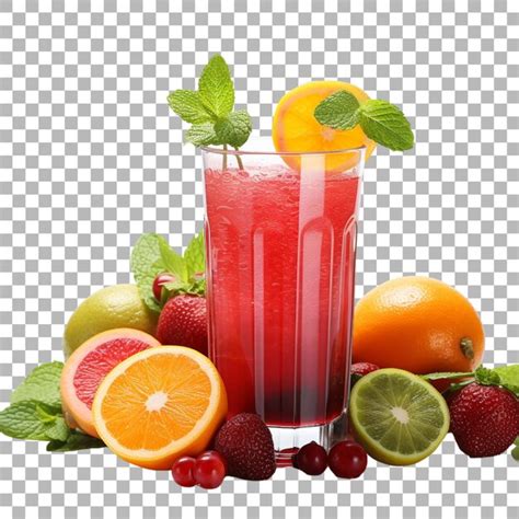 Premium PSD Fruit Juice On Transparent Background