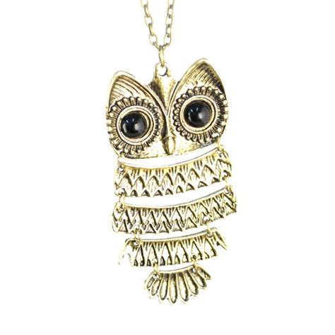 Vintage Hinged Owl Necklace