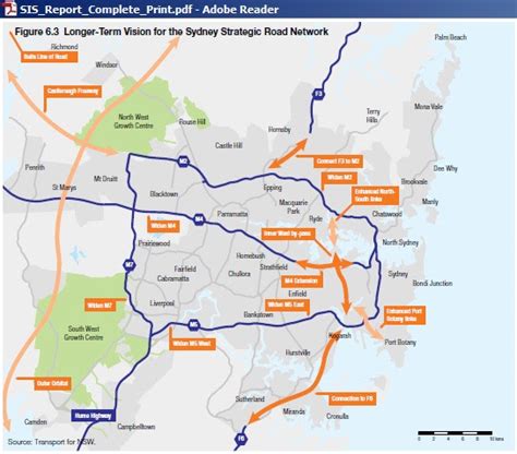 Sydney Toll Roads Map