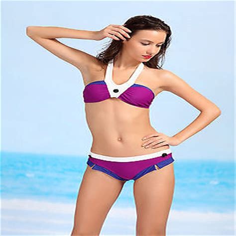 2017 New Arrival Women Bikini Set Patchwork Bandage Push Up Bikini Set