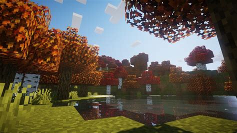 Autumn Breeze Minecraft Wallpaper Aesthetic Backgrounds Orange