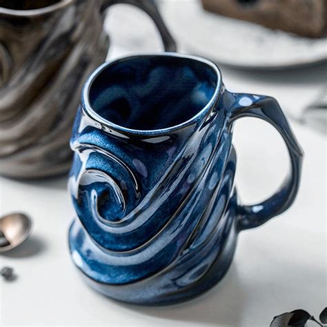 Ceramic mugs, 16.9OZ (500ML) mugs, ceramic coffee mugs, antique mugs ...