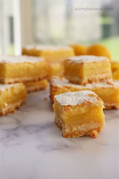 Lemon Bars With Shortbread Crust A Simple Tweak