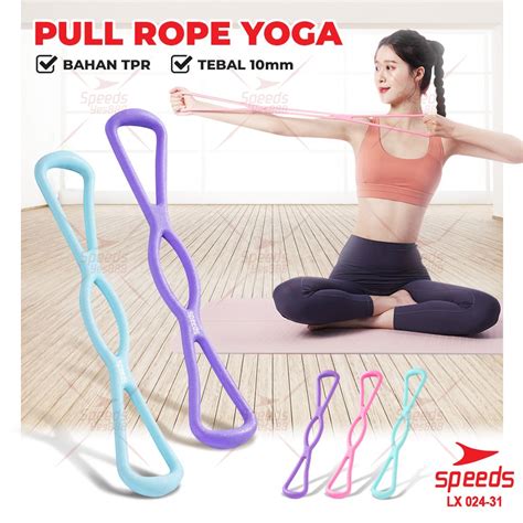 Jual SPEEDS Tali Yoga Fitness Yoga Rope Elastis Tali Stretching Gym