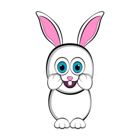 Cute Happy Easter Bunny Stock Vector Illustration Of Spring 139939396