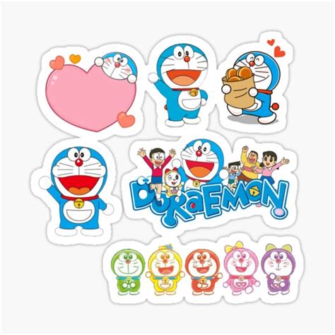 50 Pcs Japanese Anime Stickers Doraemon Nobita Nobi Shizuka Cartoon ...