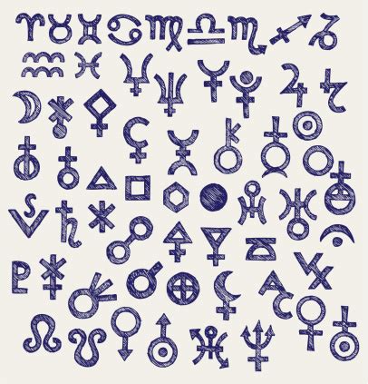 Astrological Symbols Stock Illustration - Download Image Now ...