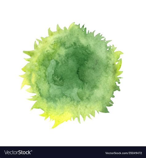 Abstract Grass Bush Watercolor Banner Royalty Free Vector