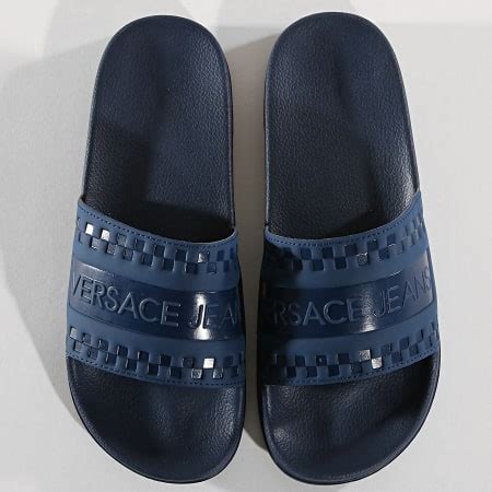 Versace Jeans Couture Claquettes Fondo Sea Dis 4 E0YTBSQ4 70984 Bleu