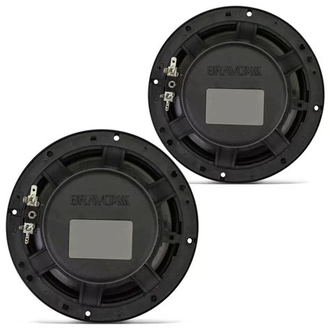 Kit 2 Vias Bravox CS60BK Alto Falantes 6 130W RMS 4 Ohms 2 Tweeters