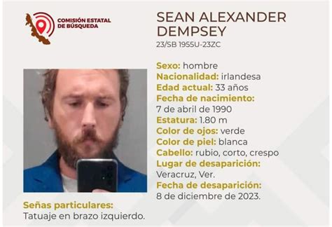 Sean Alexander Joven Irland S Desaparece En El Puerto De Veracruz E