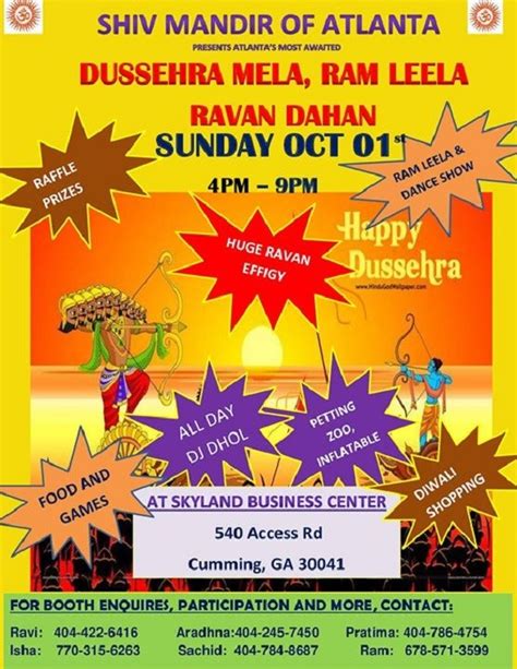 Dussehra Mela 2017 at Skyland Business Center, Cumming, GA | Indian Event