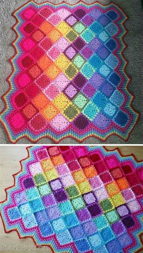 Crochet Harlequin Blanket Weave Crochet