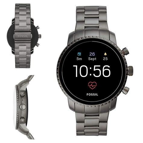 Fossil Men S Gen Explorist Hr Stainless Steel Touchscreen Smartwatch