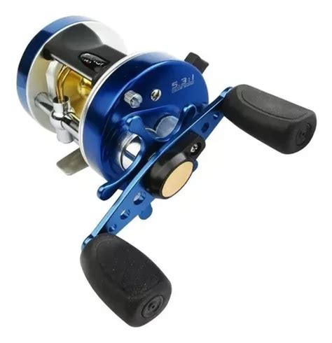 Reel Rotativo Marine Sports Caster 400 Derecho Color Azul MercadoLibre