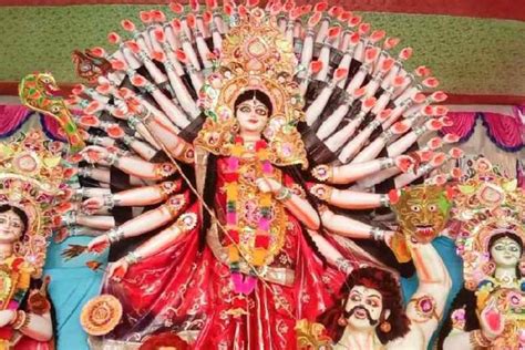 Goddess Durga Mentally Unsound Man Arrested For Vandalising Idol In