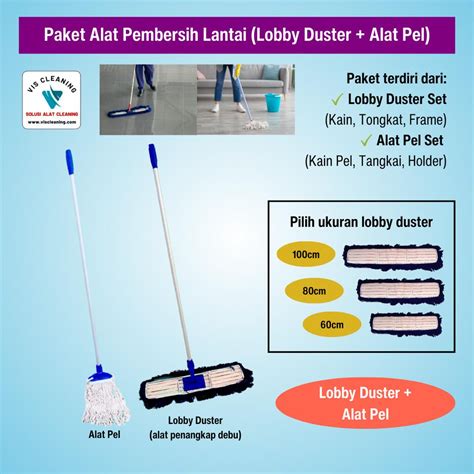 Jual Paket Alat Pembersih Lantai Lobby Duster Alat Pel Shopee