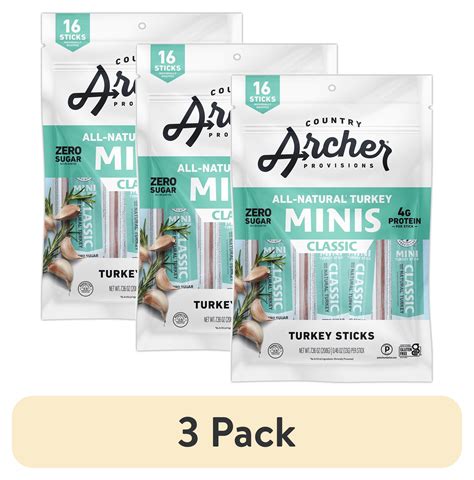 (3 pack) Country Archer Classic Turkey Mini Sticks 0.5oz 16 Count Bag