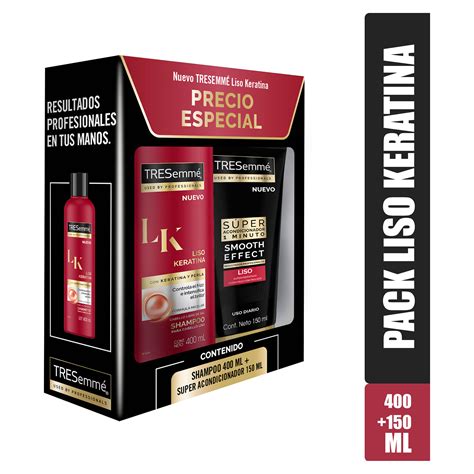 Pack Shampoo Tresemme Keratina Y Super Acondicionador 400ml