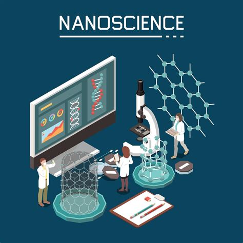 Nanotechnology Isometric Composition Vector Illustration 3044124 Vector