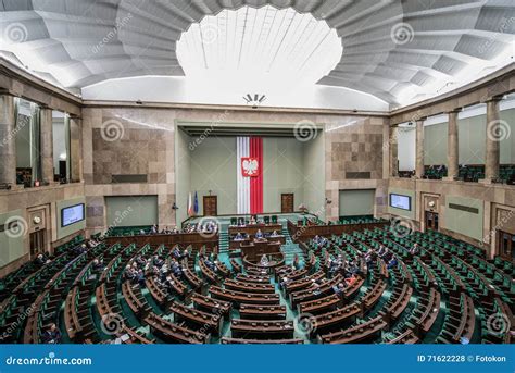 Parliament Building in Poland Editorial Stock Photo - Image of warsaw ...