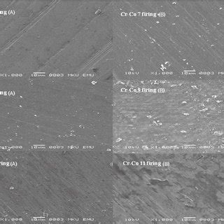 SEM Images Of The Pd Ag Dental Alloys Before And After Corrosion Test