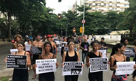 Moradores Da Rocinha E Do Vidigal Fazem Manifesta O Por Paz Nas