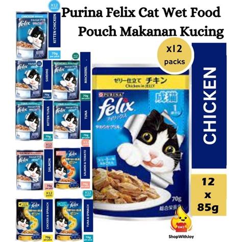 Shopwithjoy Original X G Purina Felix Adult Cat Wet Food Pouch