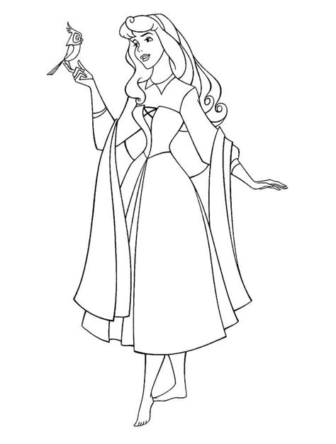 A Beautiful Coloring Page With Sleeping Beauty Pagine Da Colorare