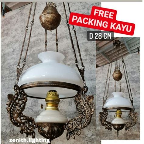 Jual Lampu Gantung Repro Antik Kuno Kerek Katrol Joglo Betawi D Cm