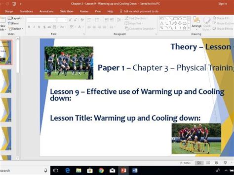 Aqa Gcse Pe New Specification Chapter 3 Physical Training Warm Up