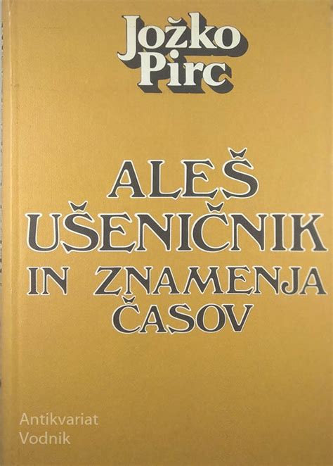 Ale U Eni Nik In Znamenja Asov Jo Ko Pirc Antikvariat Vodnik