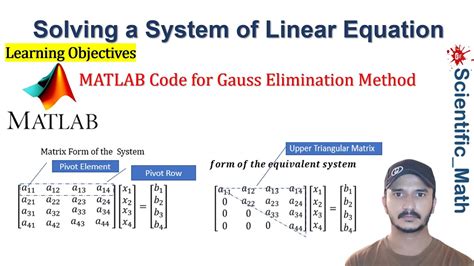 Matlab Code For Gauss Elimination Method For Solving System Of Linear