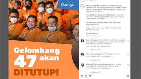 Kartu Prakerja Gelombang Ditutup Siang Ini Segera Daftar Dan Cek