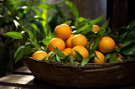 Premium Photo | Fresh Sunkist oranges from the garden