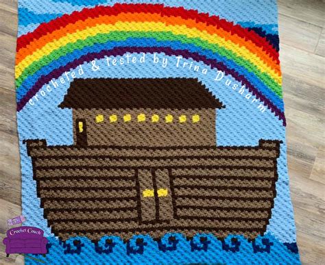 Noahs Ark Kids Afghan C2c Crochet Pattern