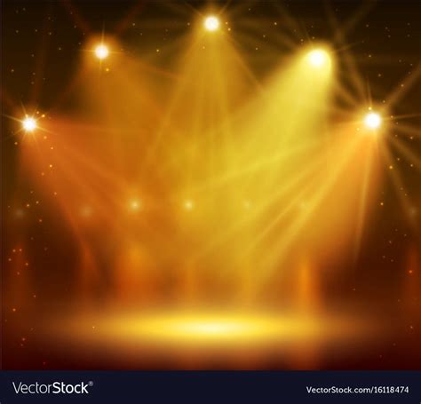 Spotlight on stage for your design colorful light Vector Image