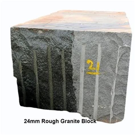 Black 24mm Rough Granite Block For Flooring At Rs 55000 Cubic Meter In