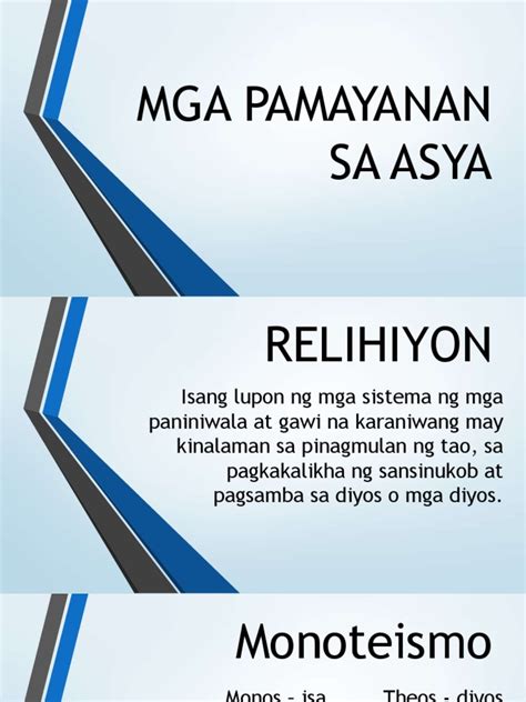 Mga Pamayanan SA Asya | PDF