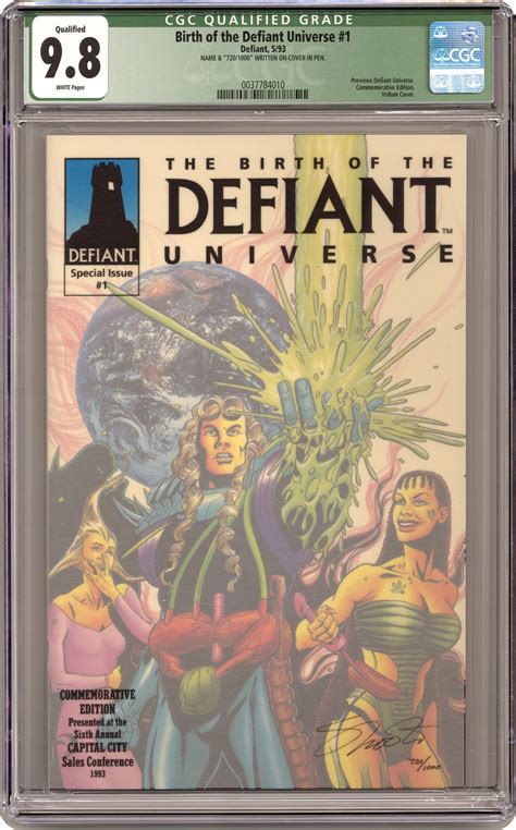 Defiant Comic Books Graded By CGC