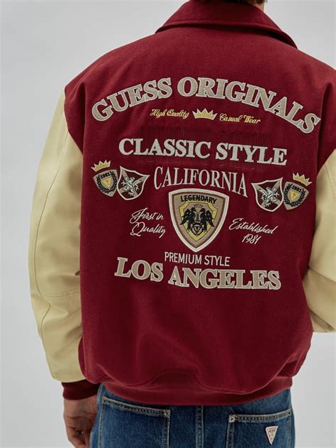 Guess Originals Authentic Letterman Jacket Guess