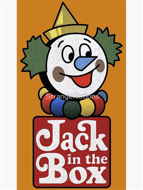 "Defunct 70s Jack In The Box Burger Restaurant Mascot Character and Logo" Canvas Print for Sale ...