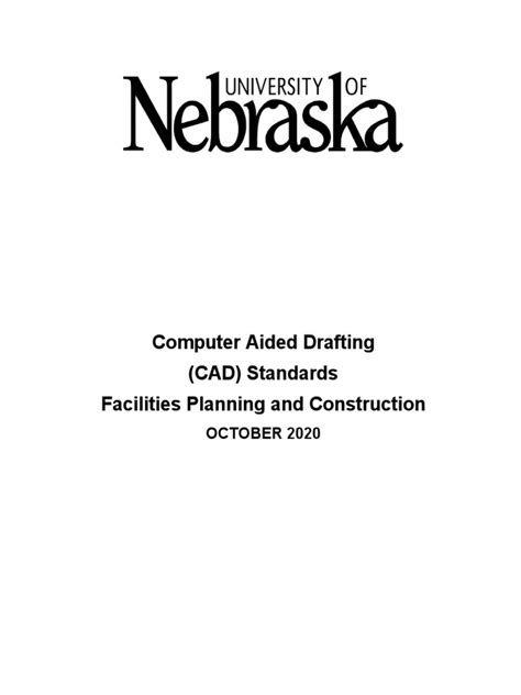 CAD Drafting Standards - October 2020 | PDF | Building Information ...